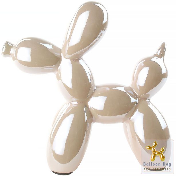 Balloon Dog Jeff Koons Glossy Beige