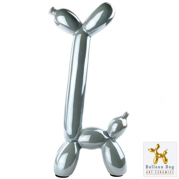 Balloon Dog Longneck Jeff Koons Grey Unica Artists Collective