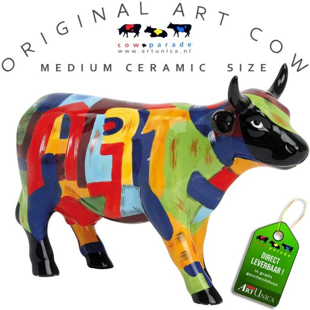 Koeienbeeldje Keramiek Art Cow Art of America Art Unica