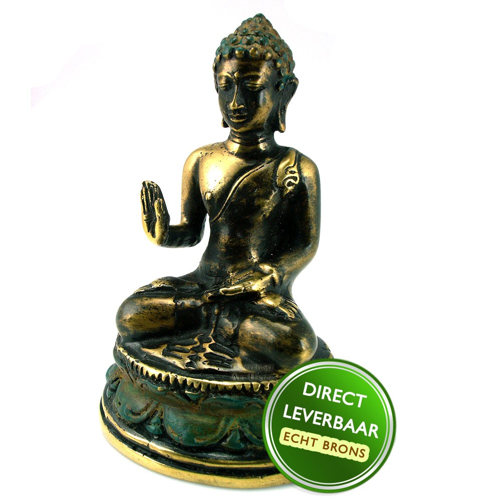 Of later veiligheid ondergeschikt Bronzen Boeddha beeldje Boeddha beeldjes brons Art Unica
