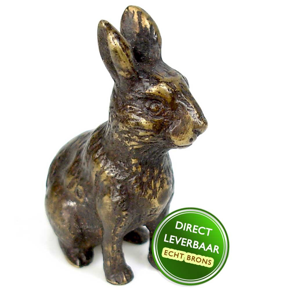 Konijntje beeld, bronzen konijntjes Art Unica