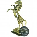 Steigerend Paard bronzen beeld titel Energy Art Unica