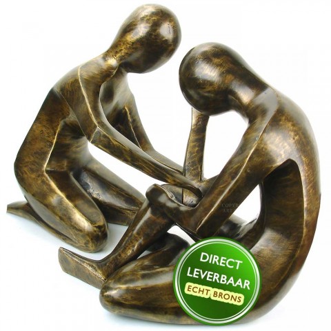 Sui Dwang Onafhankelijkheid Bronzen beelden set titel Aandacht Art Unica beelden
