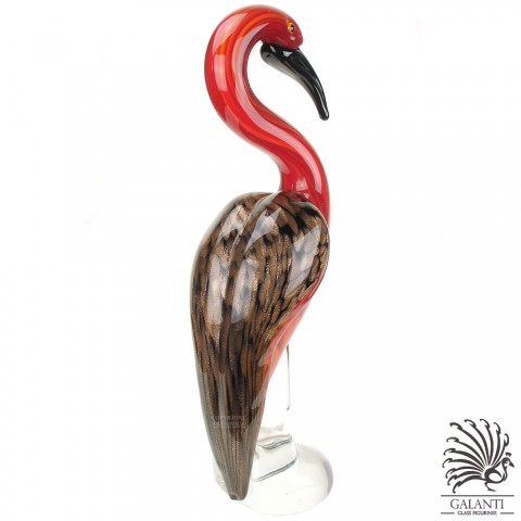 Miljard Regeneratie spiegel Flamingo beeldje glaskunst Flamingo dieren beeldjes mooi!