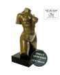 Bronzen beel Natural Beauty vrouw naakt