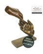 Reikende Handen | Reaching Hands | bronzen beeld titel Reaching Hands van Eduard Martens Art Unica