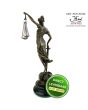 Bronzen beeld Vrouwe Justitia 