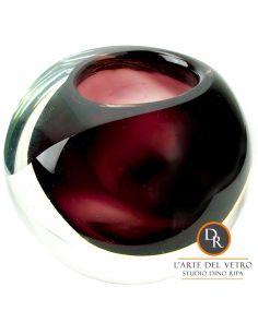 Siervaasje glas kleur Burgundy